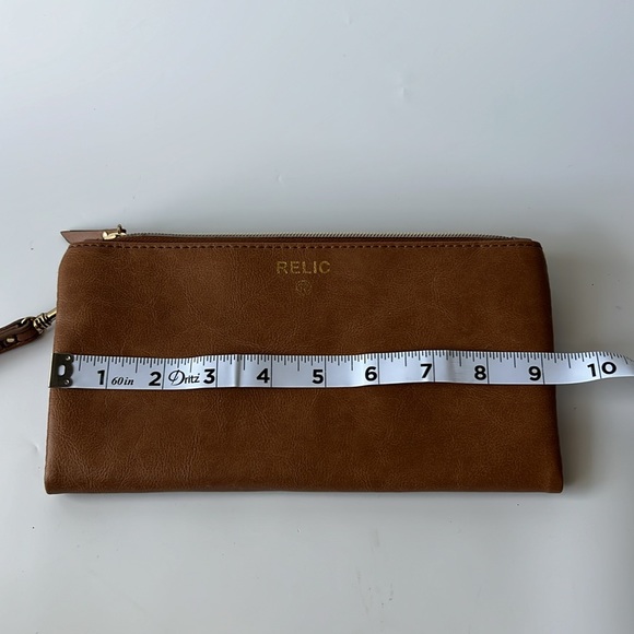 Relic brown leather wristlet wallet - Picture 8 of 9